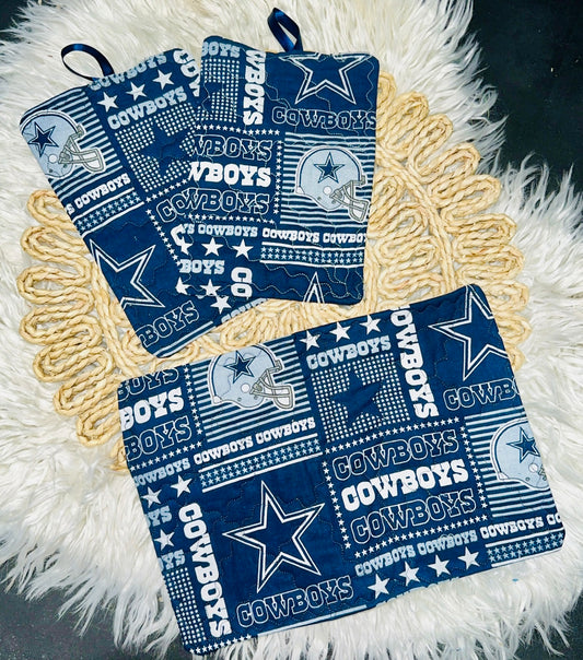 Dallas Cowboys Pot holders and Hot pad set